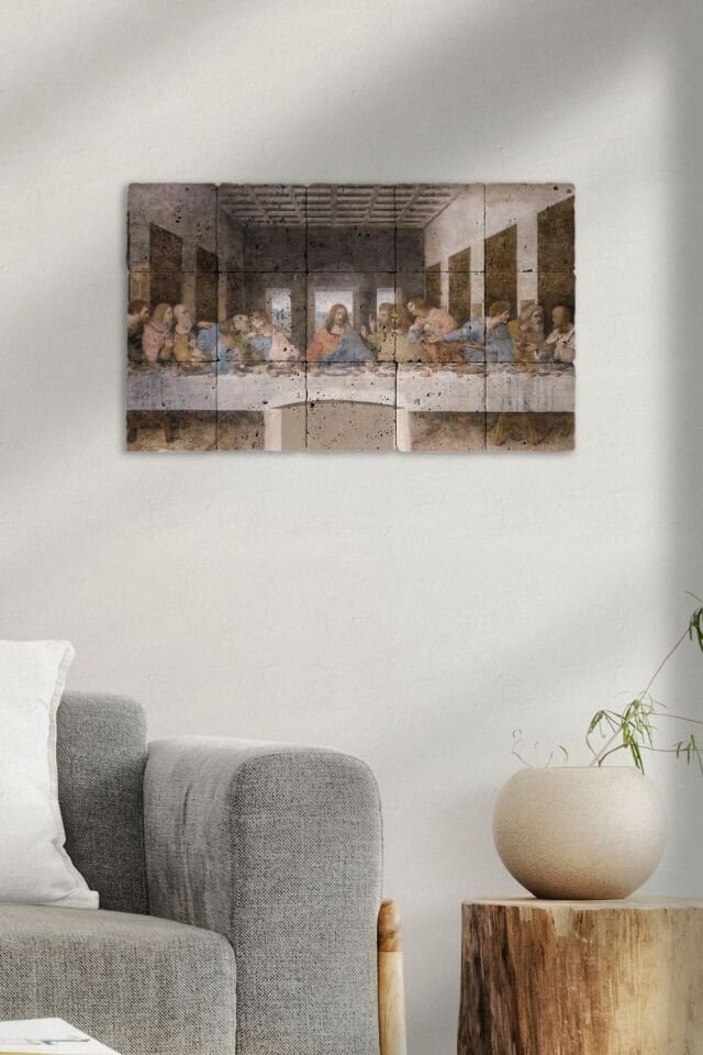 Doğal taş Tablo - Last Supper - 002