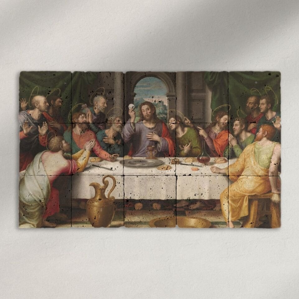 Doğal taş Tablo - Last Supper - 002