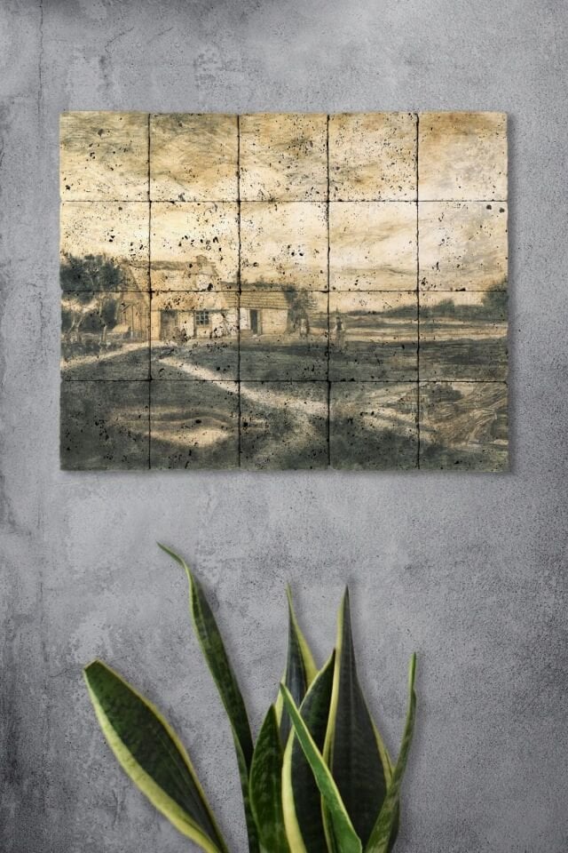 Doğal taş Tablo - Van Gogh - 009