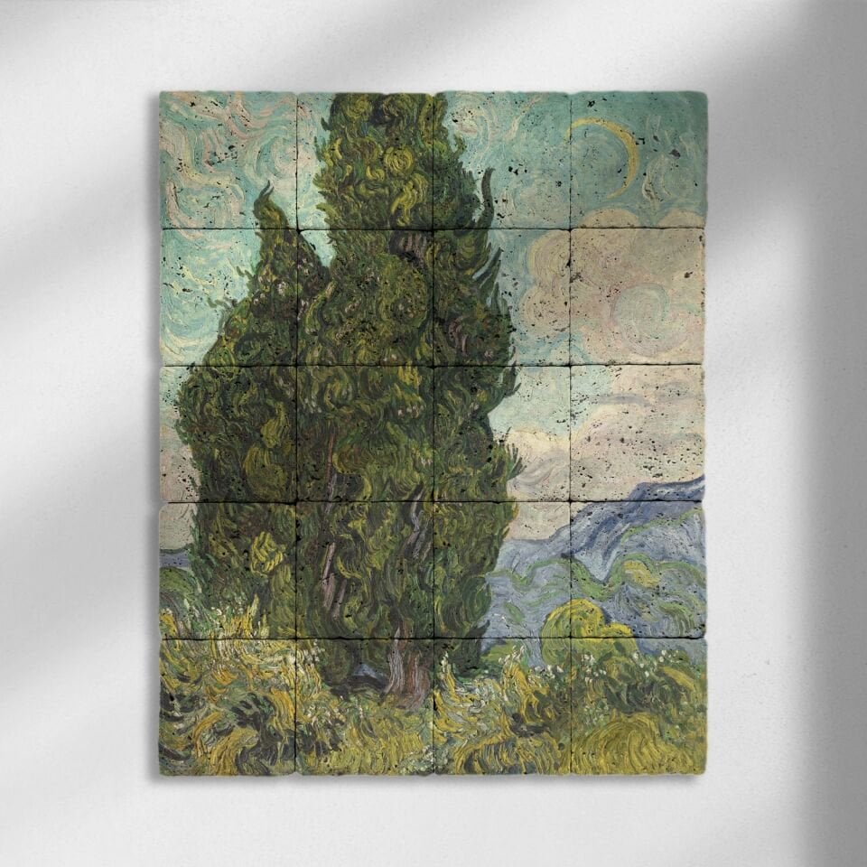 Doğal taş Tablo - Van Gogh - 013