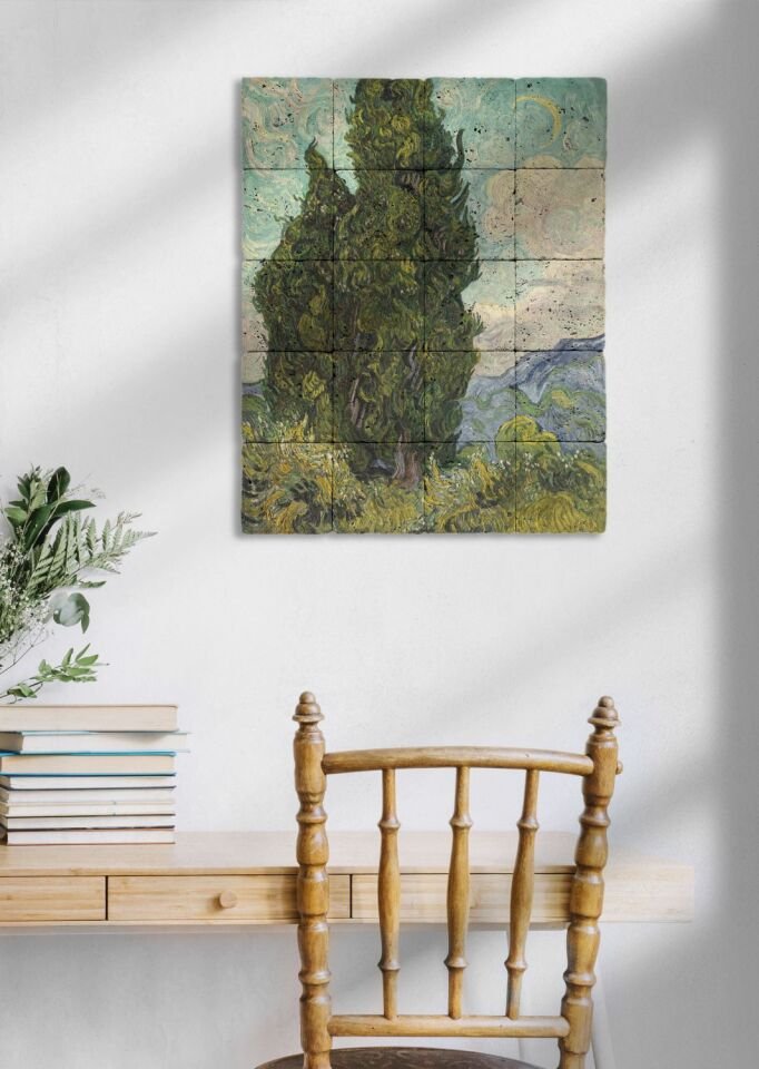 Doğal taş Tablo - Van Gogh - 013