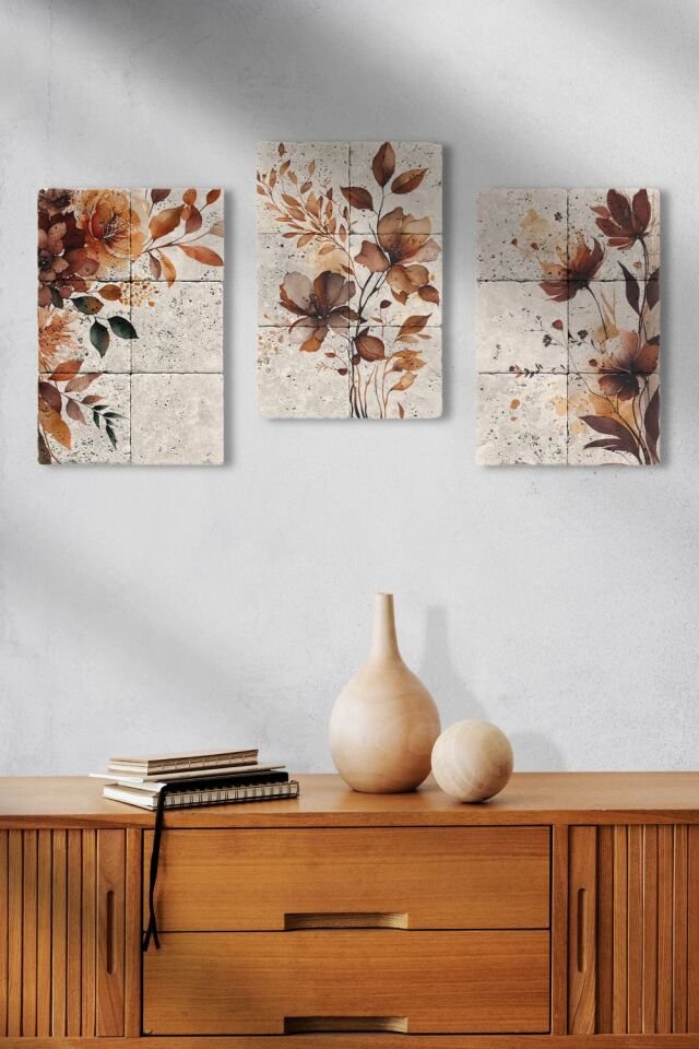 Doğal taş Tablo - Autumn Floral - 002