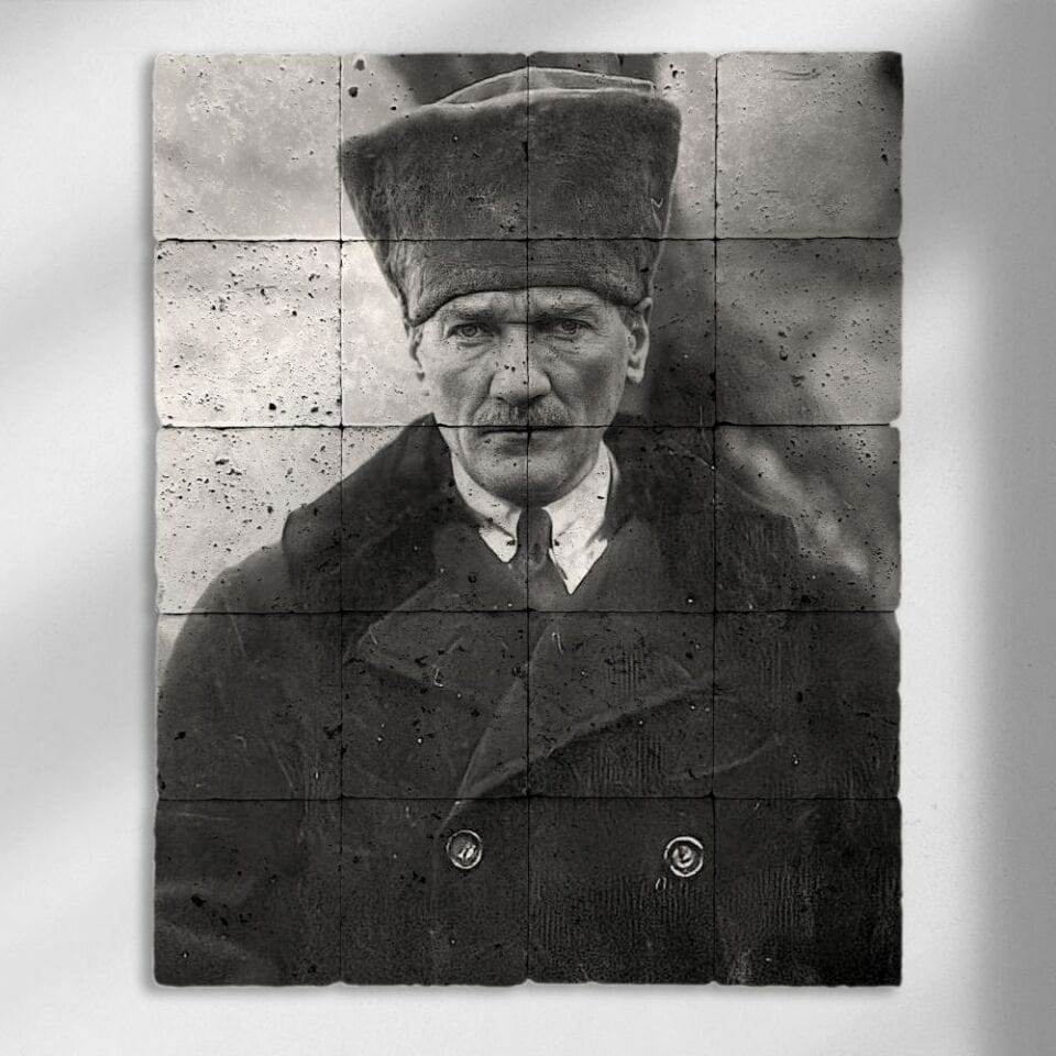 Doğal taş Tablo - Atatürk - 016