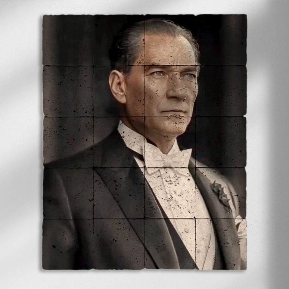 Doğal taş Tablo - Atatürk - 017