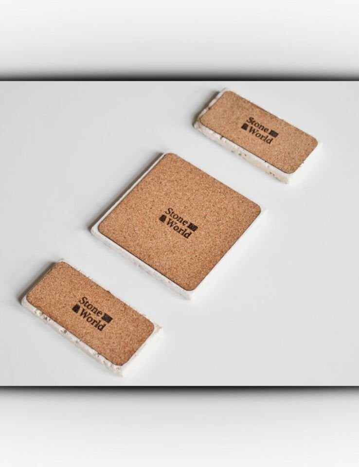 Doğal Taştan Mumluk Takımı - 025