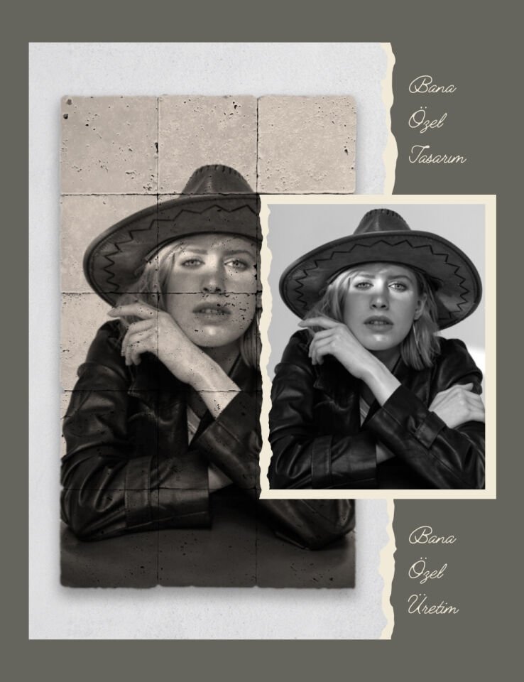 Kişiye Özel Doağal Taştan Tablo